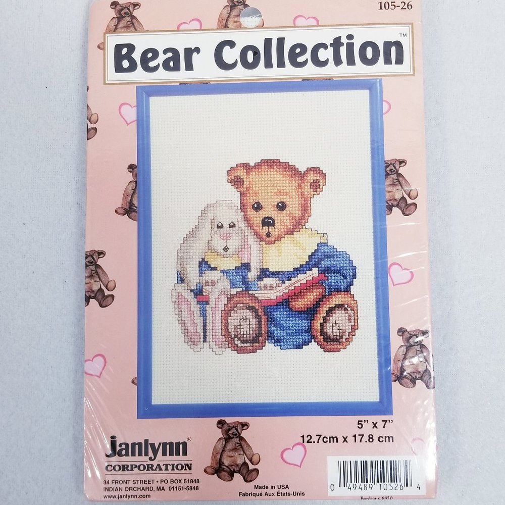 Janlynn Bear Collection Counted X-Stitch Kit - New